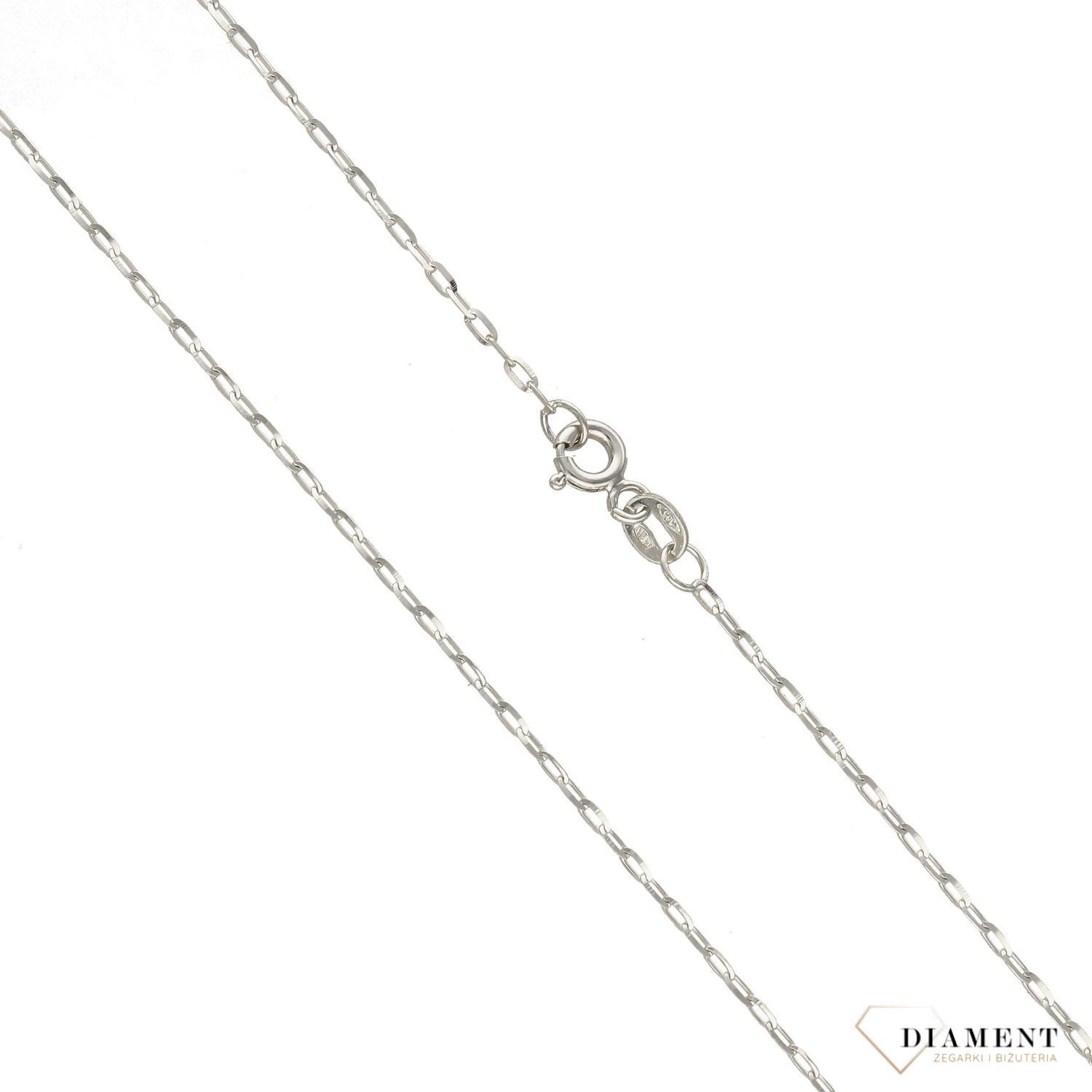 Złoty łańcuszek 585 ankier białe złoto 1 mm DIA-LAN-3122-585 1mm (2).jpg